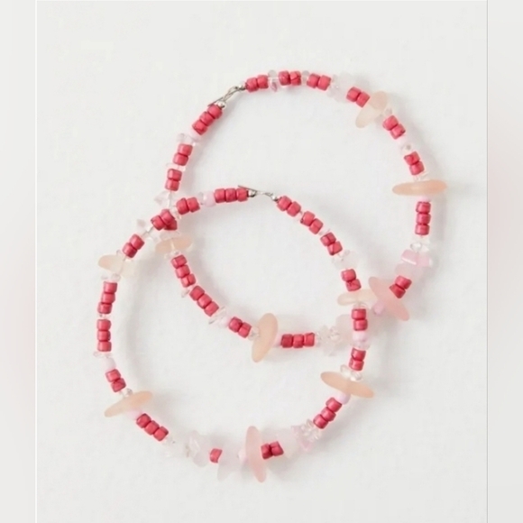 Anthropologie,  Hoop Earrings, Pink - NWOT!!! - Picture 2 of 8